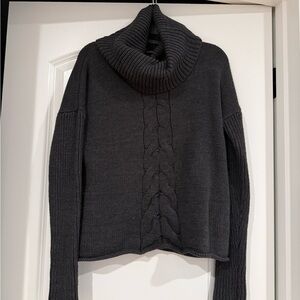 Express Cozy Charcoal Turtleneck Sweater (small)